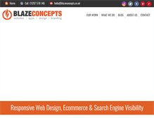 Tablet Screenshot of blazeconcepts.co.uk